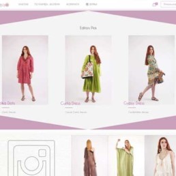 eShop web design for boho fashion stores